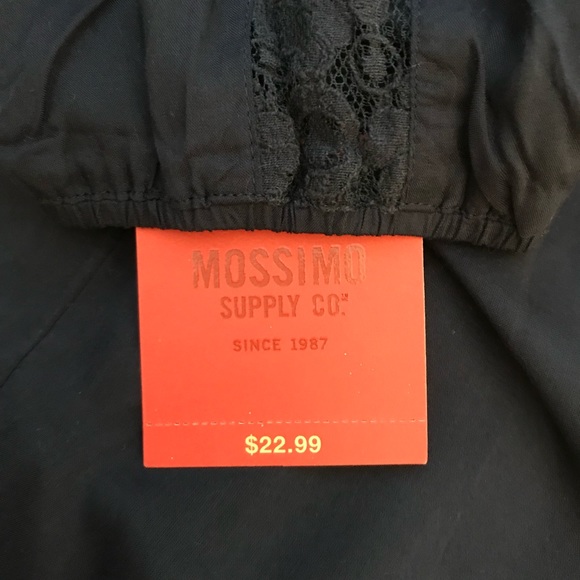 NWT Mossimo Boho Navy Blue Embroidered Tunic - Picture 5 of 6